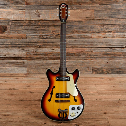 Teisco Del Rey EP-7 Sunburst 1960s Electric Guitars / Semi-Hollow