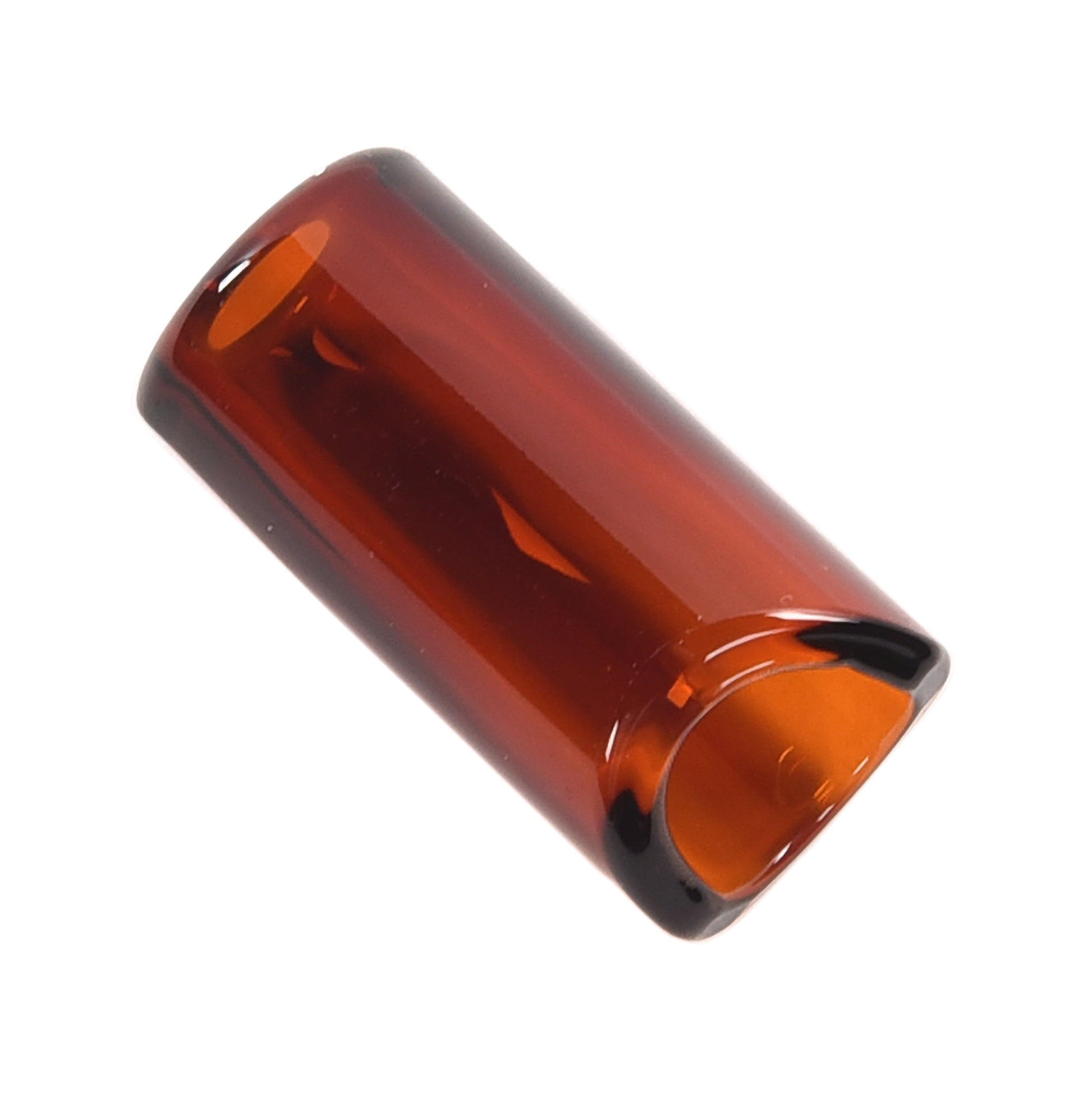 The Rock Slide Small 17.5mm Internal Diameter x 48mm Length Amber Glass Accessories / Slides