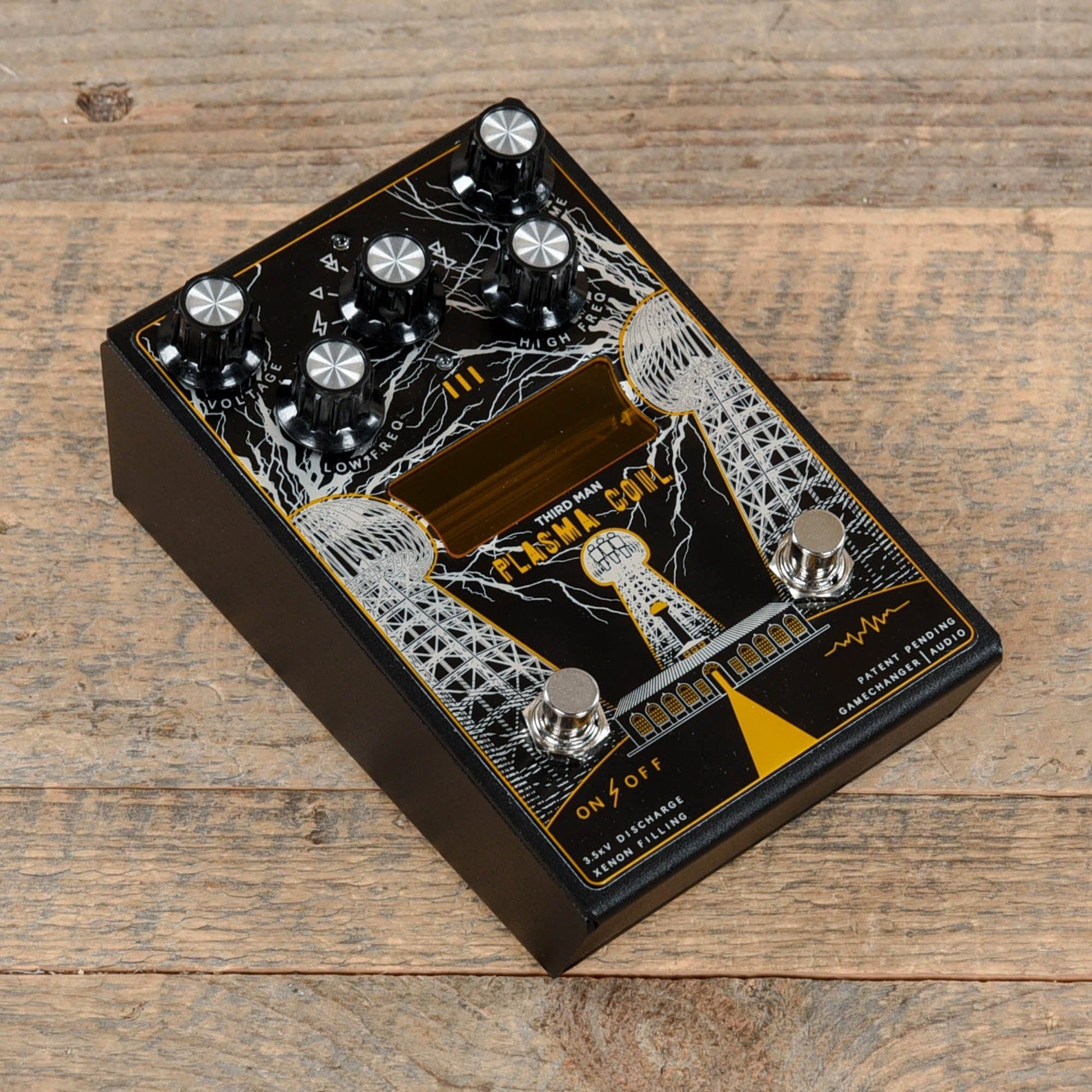 gamechanger audio plasma coil pedal Third Man Plasma Black Coil Distortion by Gamechanger Audio – Chicago Music Exchange