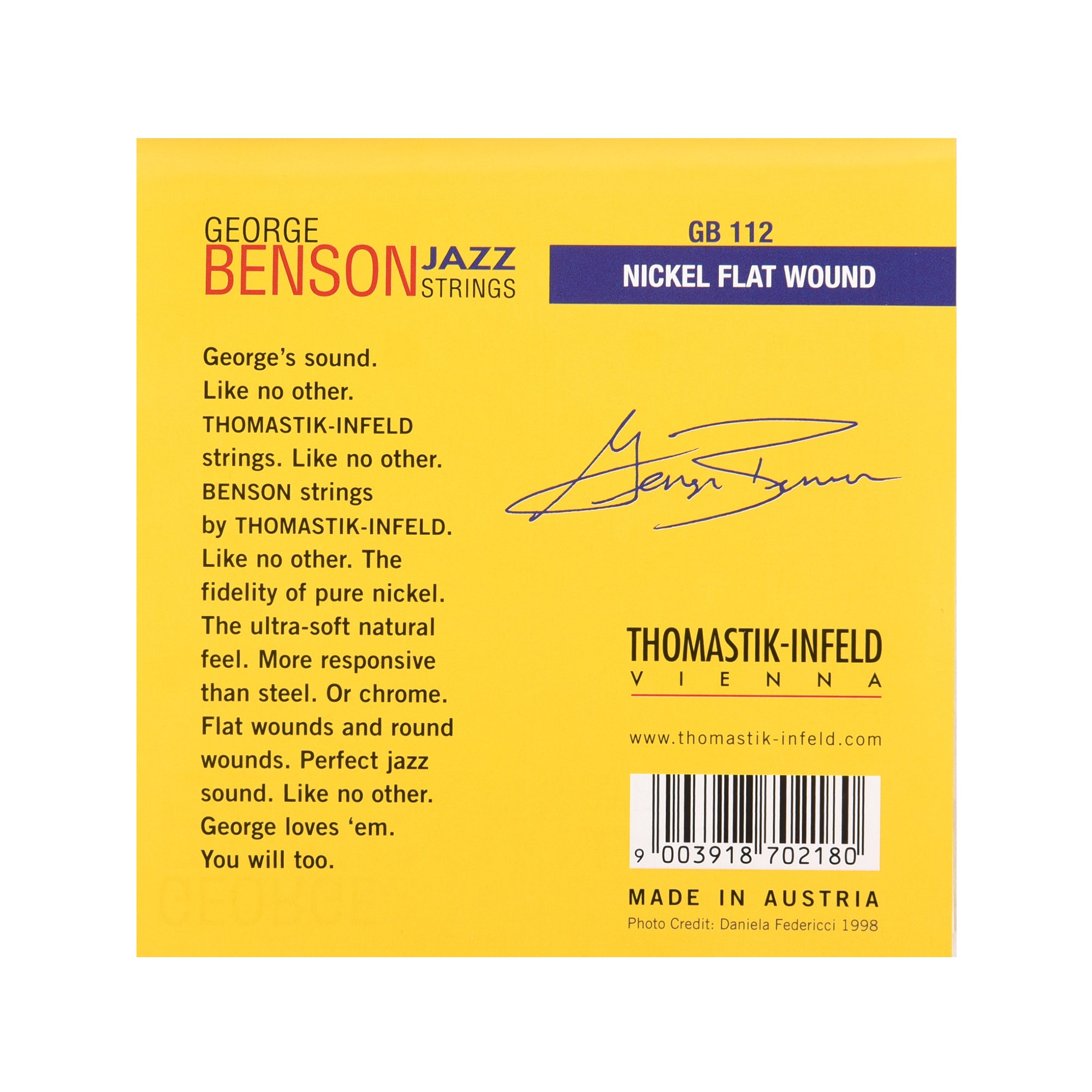 Thomastik GB112 George Benson Custom Flatwound Set Medium Light 12-53 Accessories / Strings / Guitar Strings
