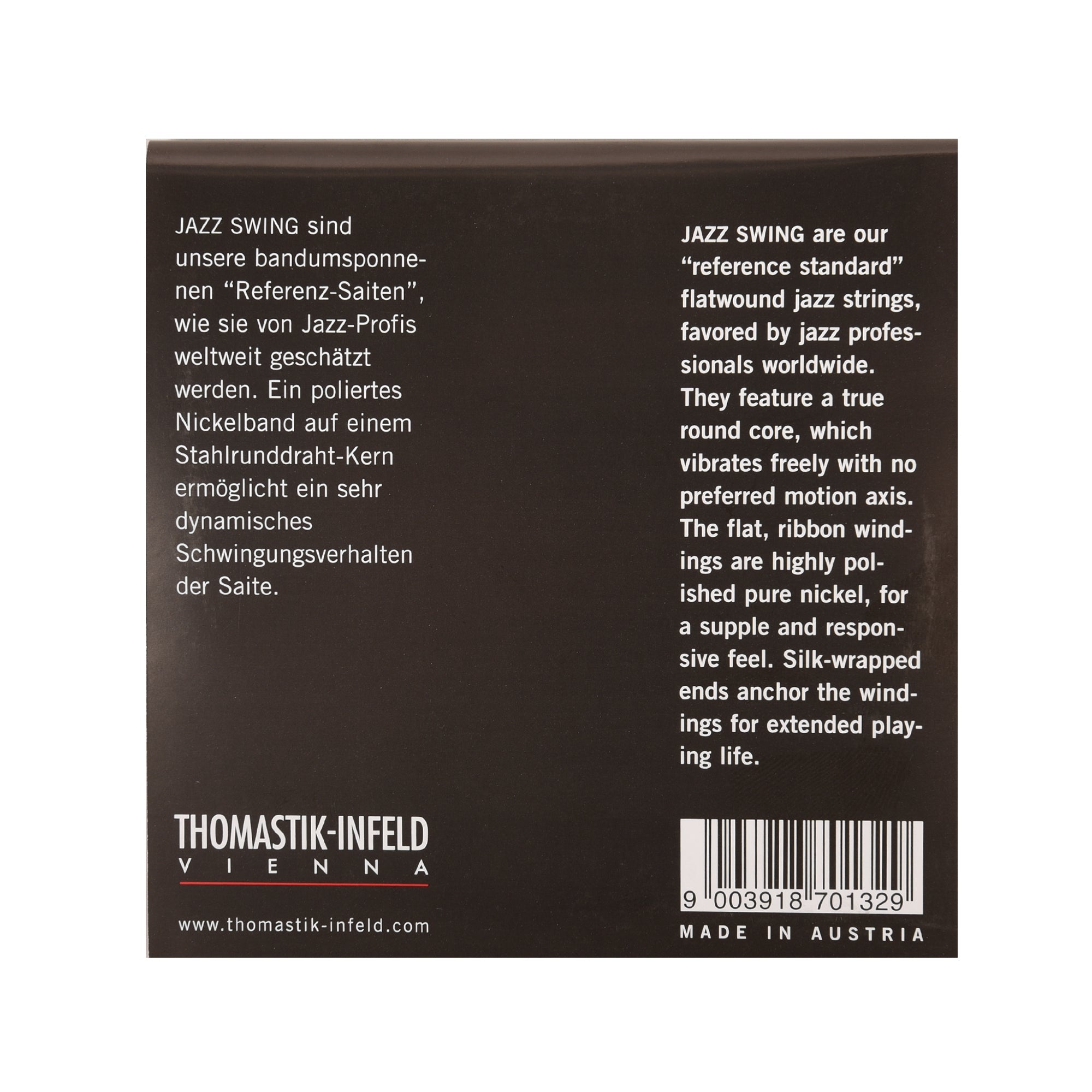 Thomastik JS113 Medium Flatwound Jazz Swing Electric Guitar Strings Accessories / Strings / Guitar Strings