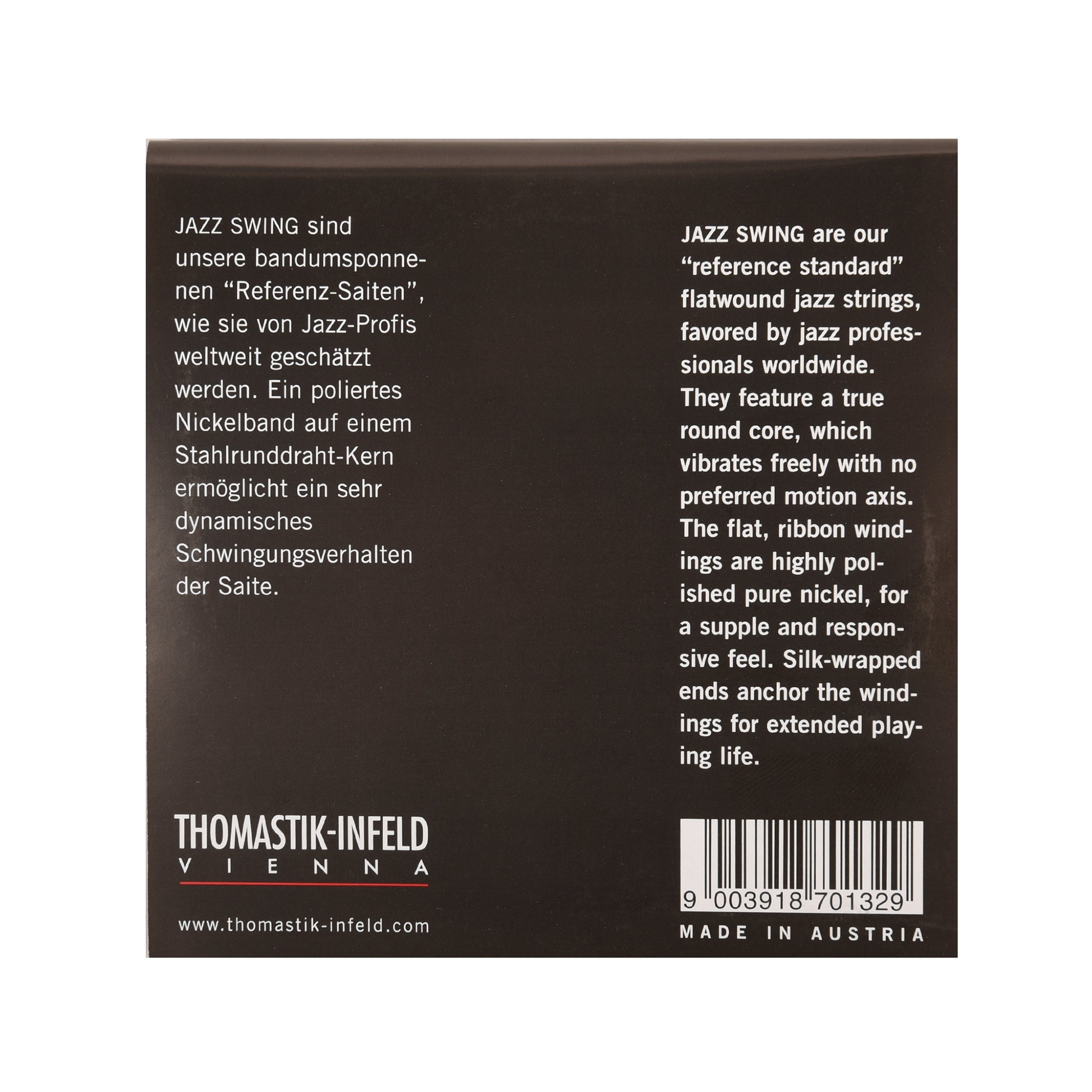 Thomastik JS113 Medium Flatwound Jazz Swing Electric Guitar Strings Accessories / Strings / Guitar Strings