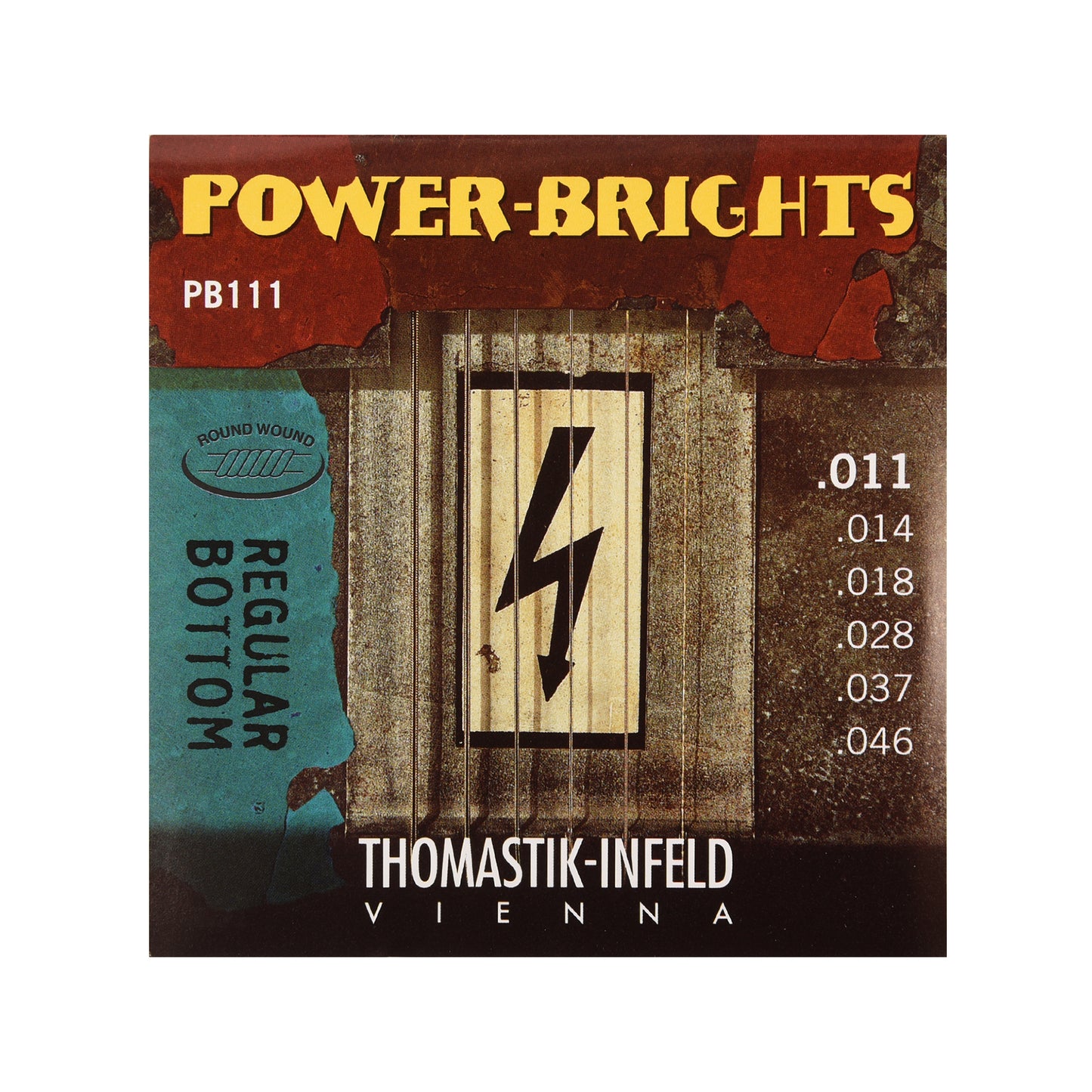 Thomastik PB111 Power Brights Round Wound Medium 11-46 Accessories / Strings / Guitar Strings