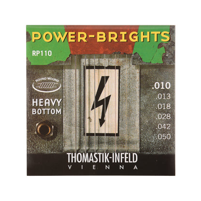 Thomastik RP110 Power Brights Heavy Bottom Round Wound Medium Light 10-50 Accessories / Strings / Guitar Strings