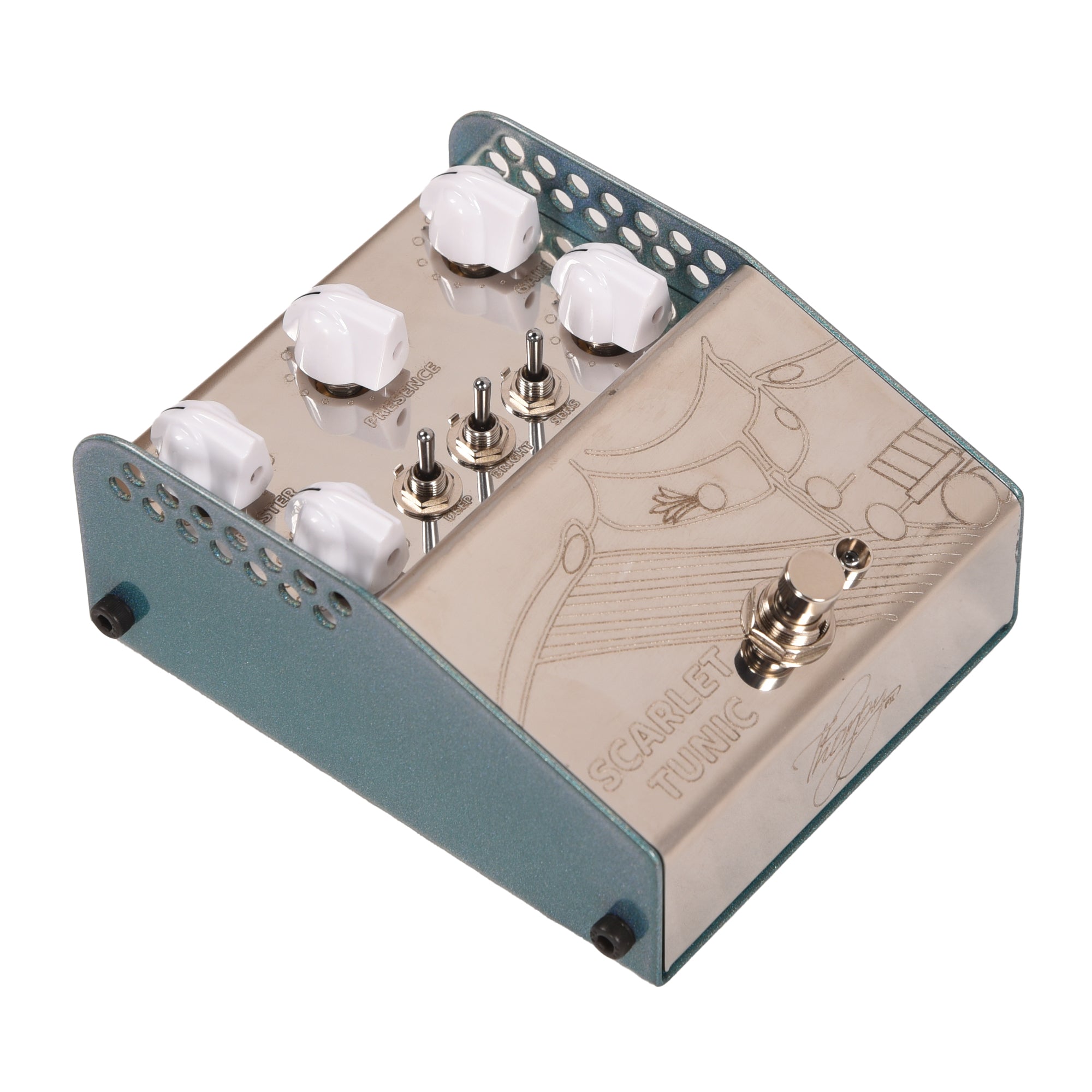 Thorpy FX Special Run Green Scarlet Tunic Analog Amp Emulator Pedal Effects and Pedals / Overdrive and Boost