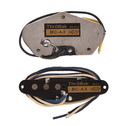ThroBak Broadcaster A3 Classic Telecaster Guitar Pickup Set Aged Vintage Phase 3-Wire Neck Parts / Guitar Pickups