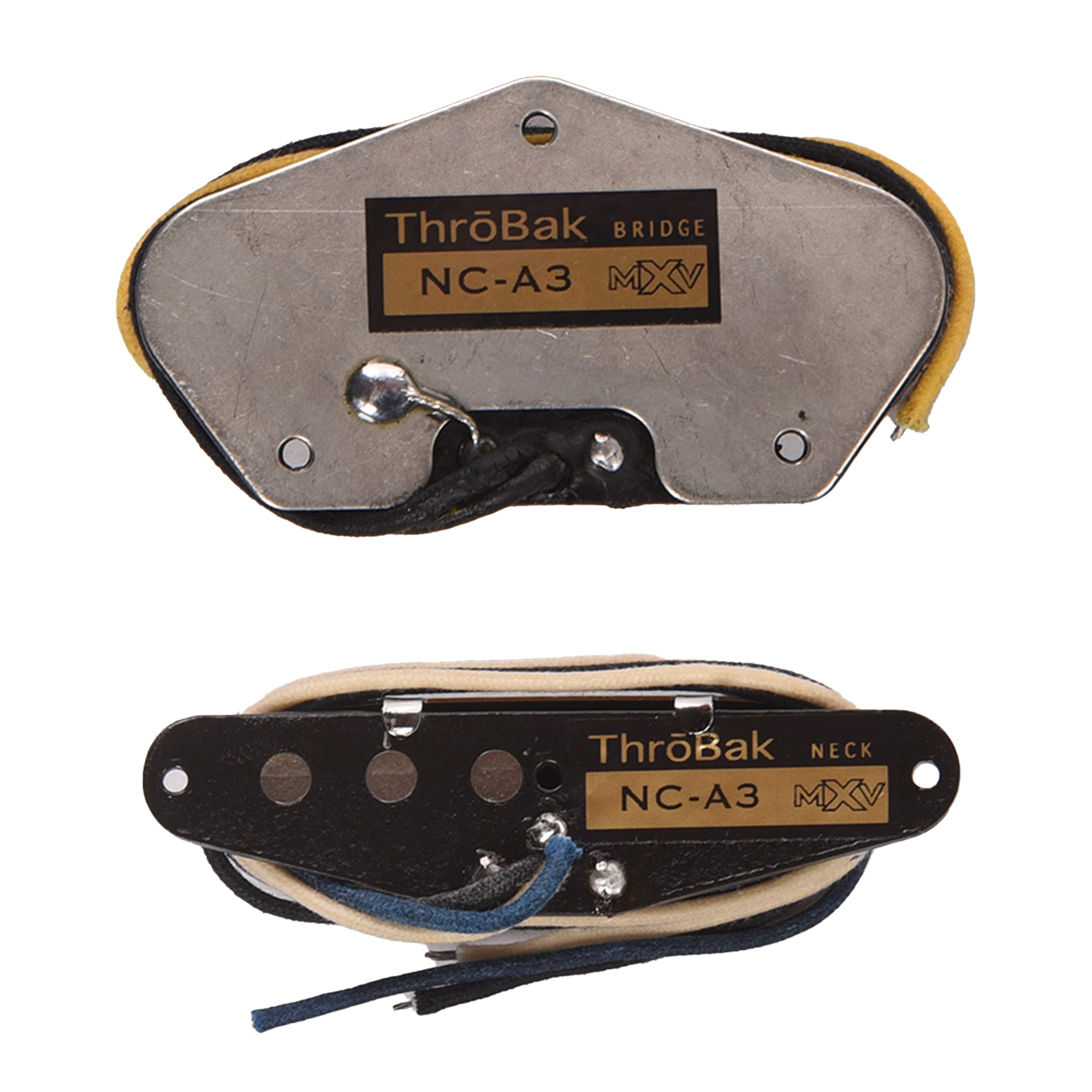 ThroBak Nocaster A3 Classic Telecaster Guitar Pickup Set Unaged Vintage Phase 3-Wire Neck Parts / Guitar Pickups