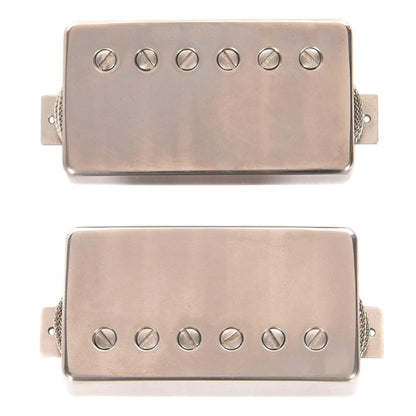 ThroBak PG-102 MXV Peter Green Style PAF Humbucker Pickup Set Aged Nickel Pickups & Preamps