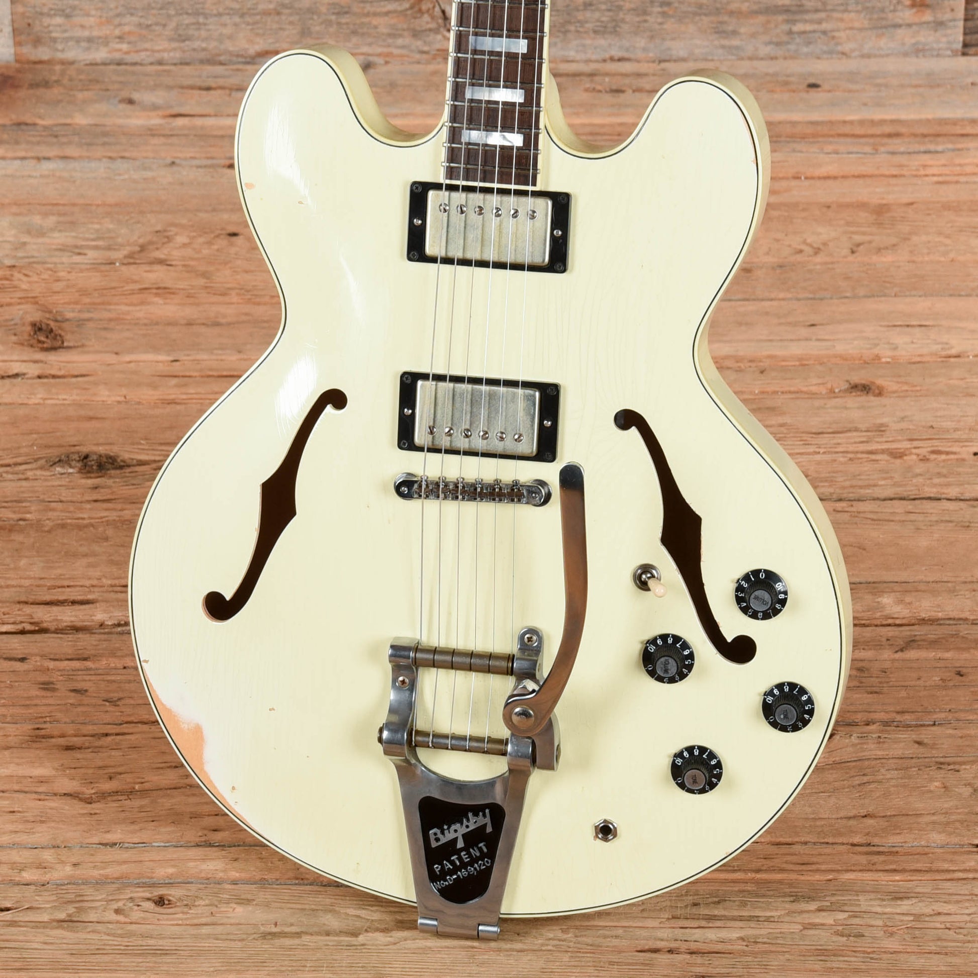 TMG Theo '59 335 White Electric Guitars