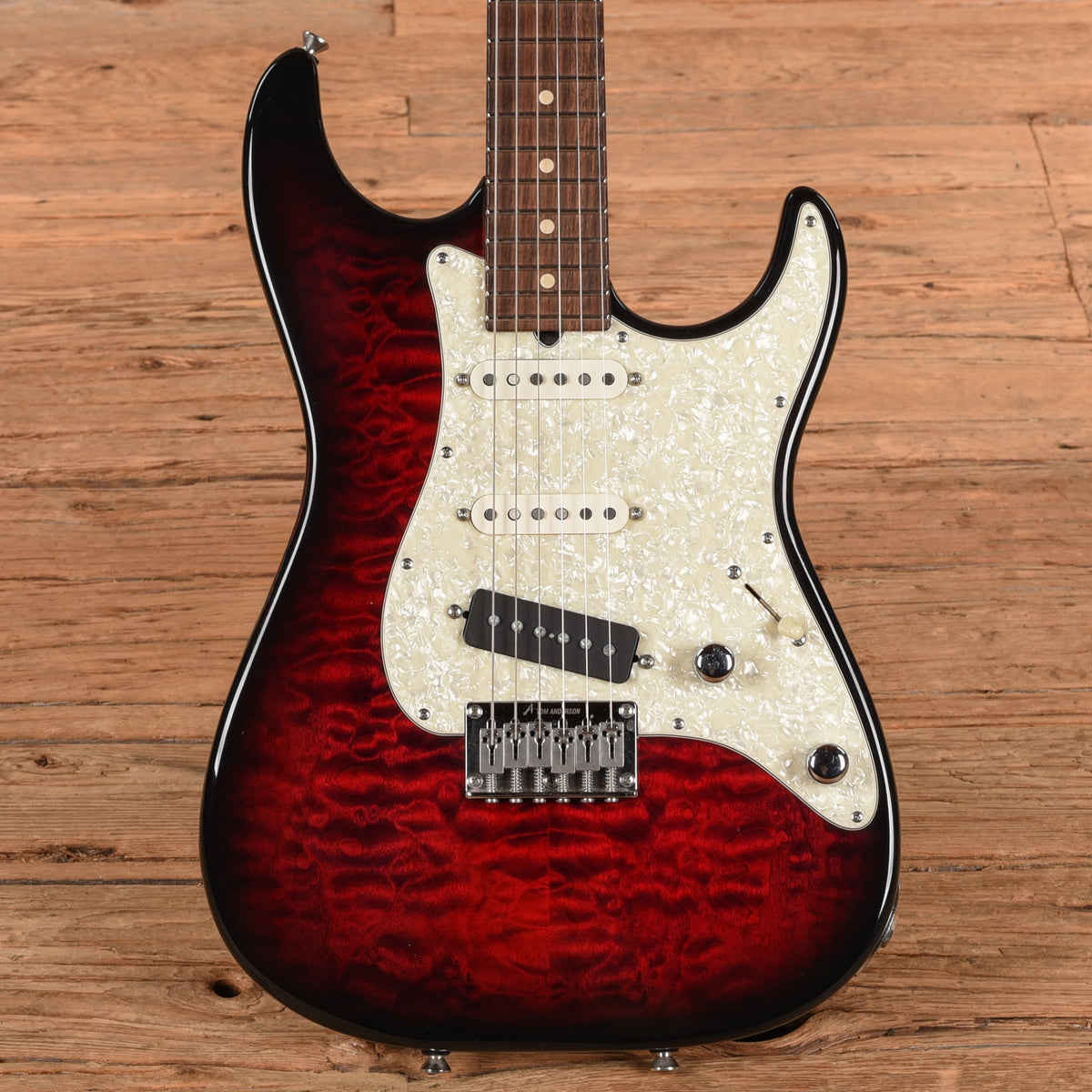Tom Anderson Drop Top Hollow Classic Red Burst 2004 Electric Guitars