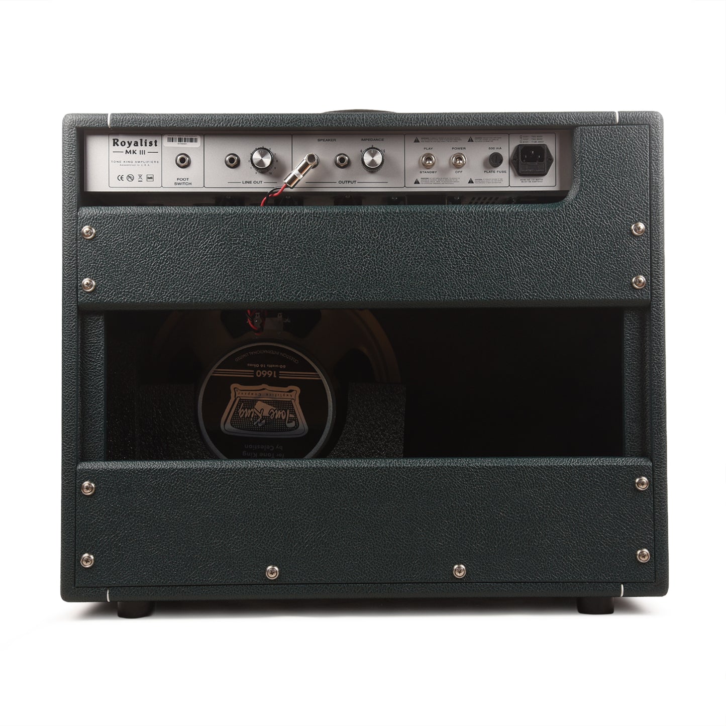 Tone King Royalist 40w 1x12 Two Channel Tube Amp Combo British Green Levant w/ British Small Weave Cane Cloth Amplifiers