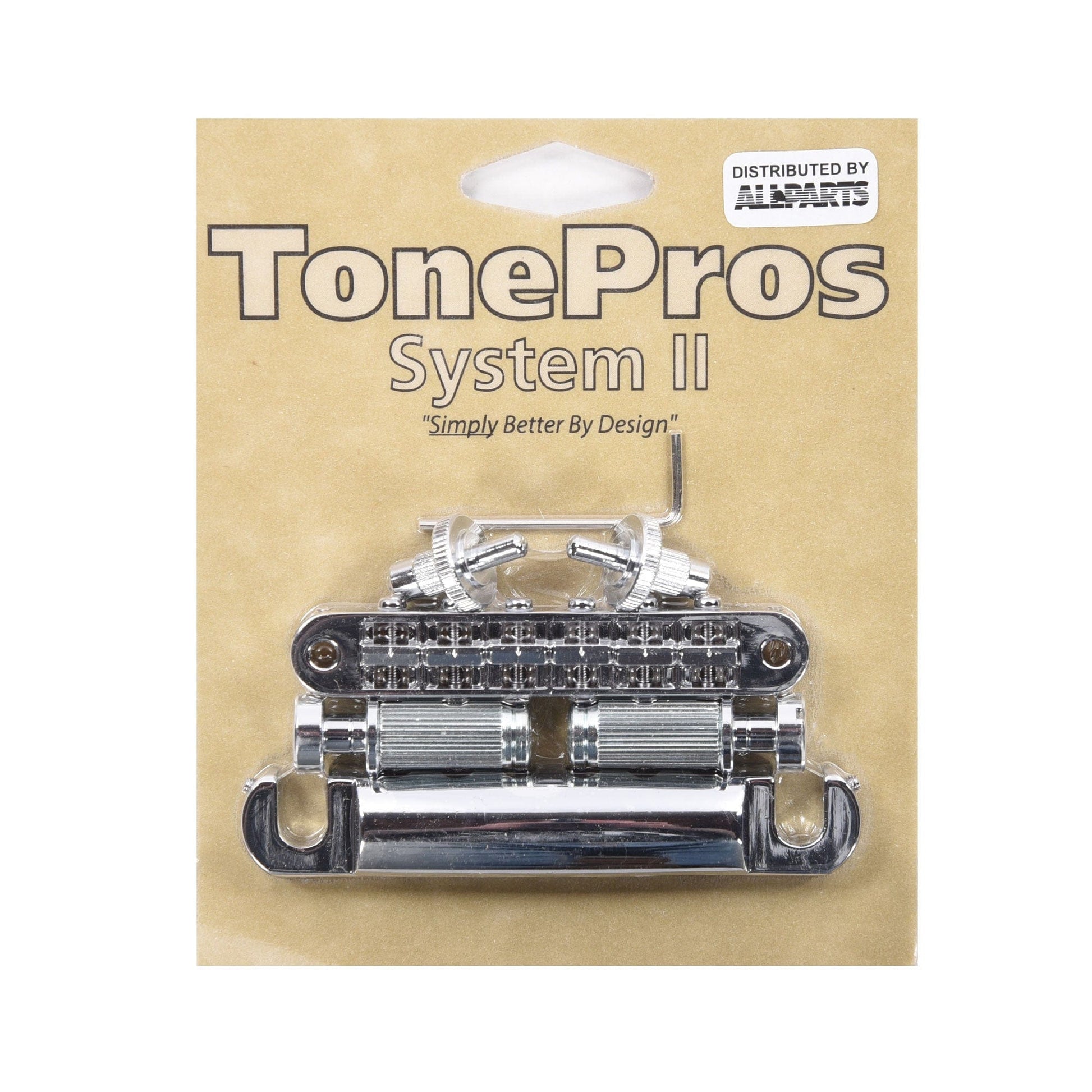 TonePros LPM04 Standard Tunematic Bridge and Tailpiece Set Chrome Parts / Amp Parts