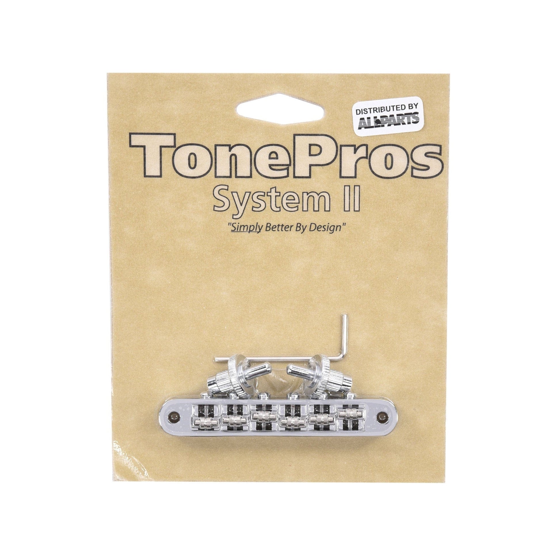 TonePros TP6R Nashville Style Roller Tunematic Bridge Chrome Parts / Amp Parts