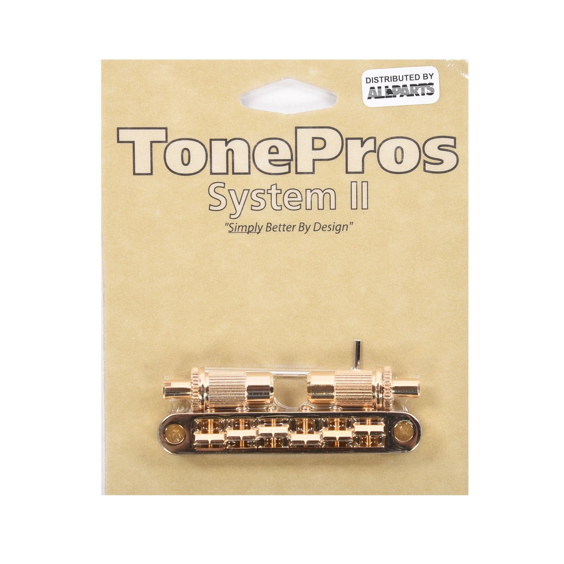 TonePros TPFP Metric Tunematic Large Posts Pre-Notched Saddles Gold Parts / Amp Parts