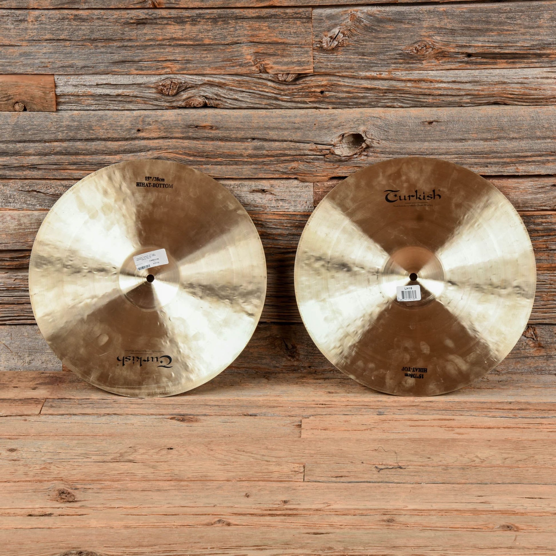 Turkish Cymbals 15" Lale Signature Hi-Hat Pair USED Drums and Percussion