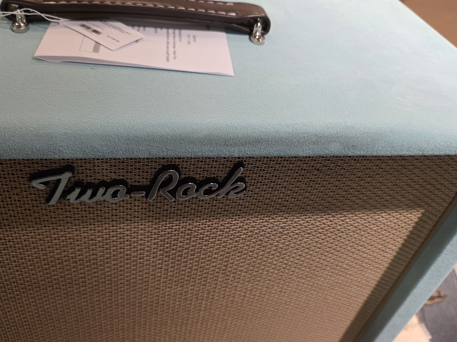 Two Rock 1x12 Cabinet Mint Suede w/ Cane Cloth Amplifiers