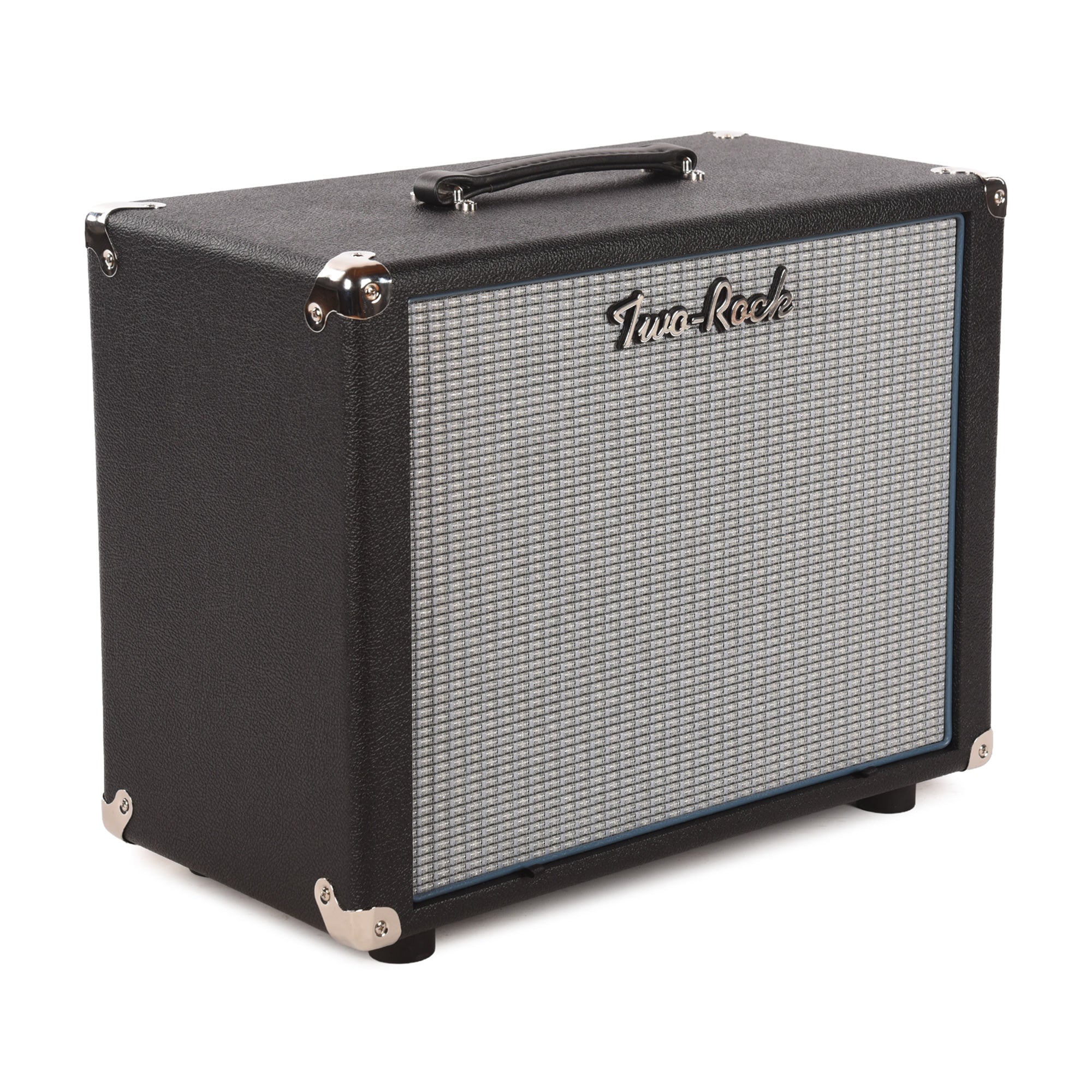 Two Rock 1x12 Small Ported Guitar Amp Cabinet Black Bronco w/ Blue Smo ...
