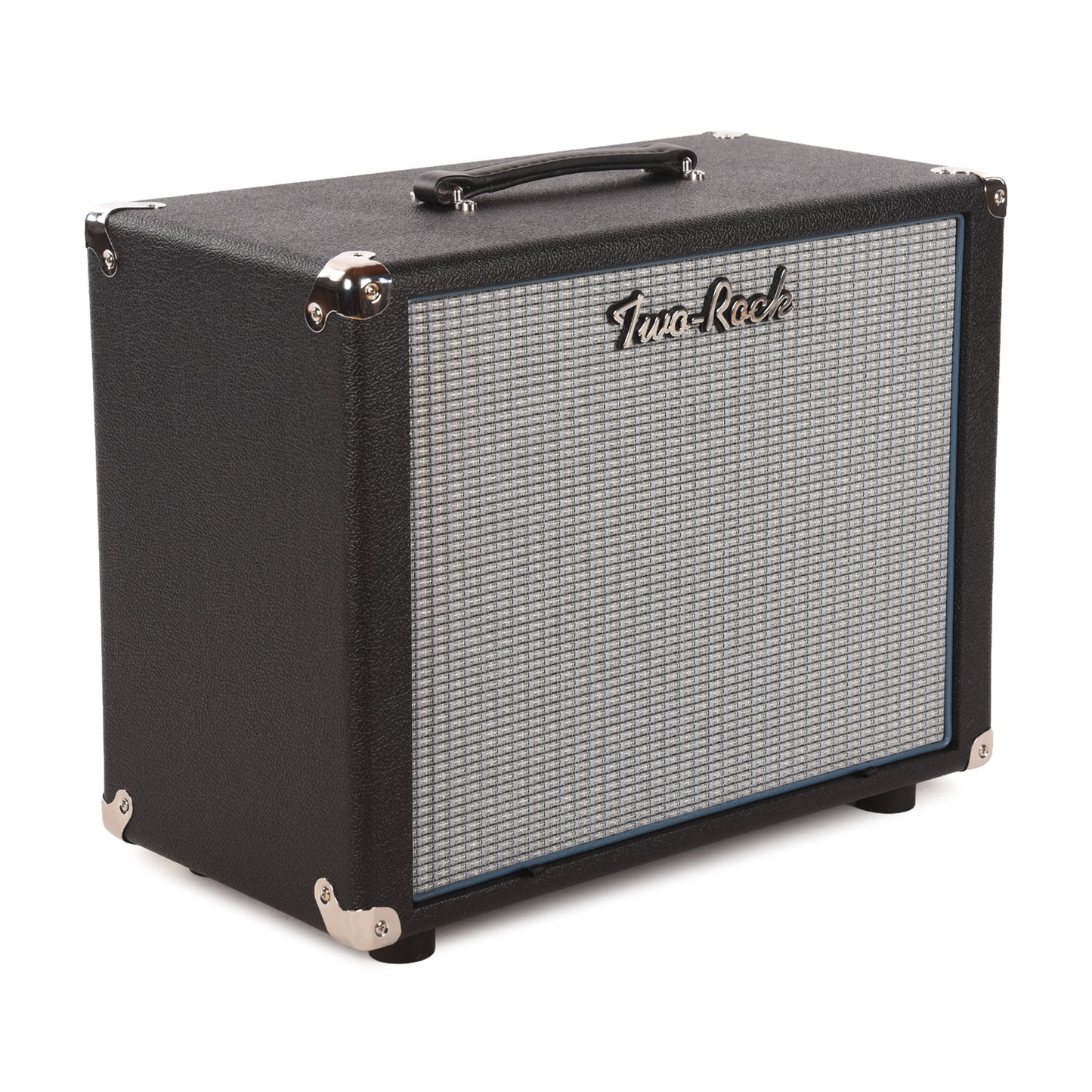 Two Rock 1x12 Small Ported Guitar Amp Cabinet Black Bronco w/ Blue Smoke Cloth Amplifiers
