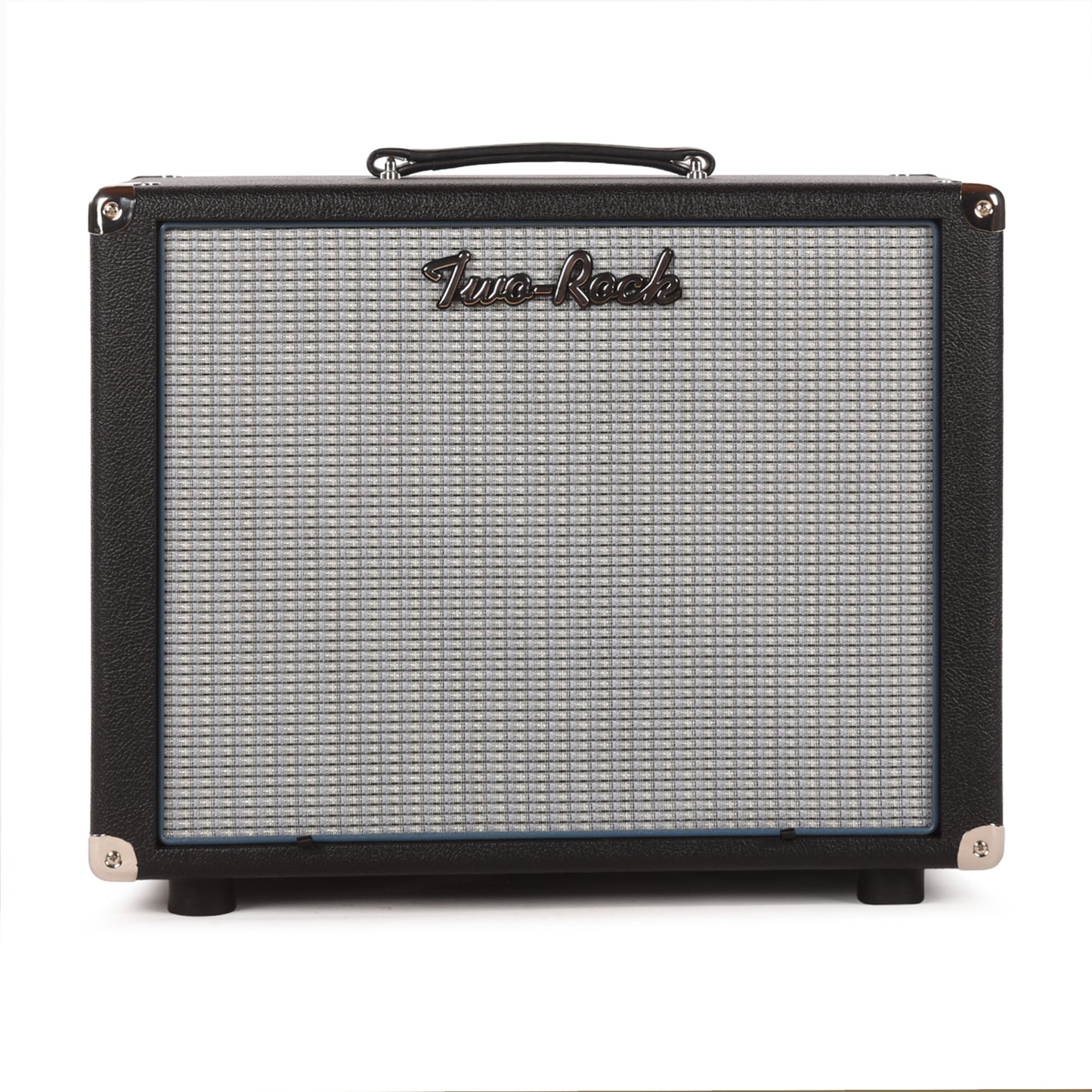Two Rock 1x12 Small Ported Guitar Amp Cabinet Black Bronco w/ Blue Smoke Cloth Amplifiers