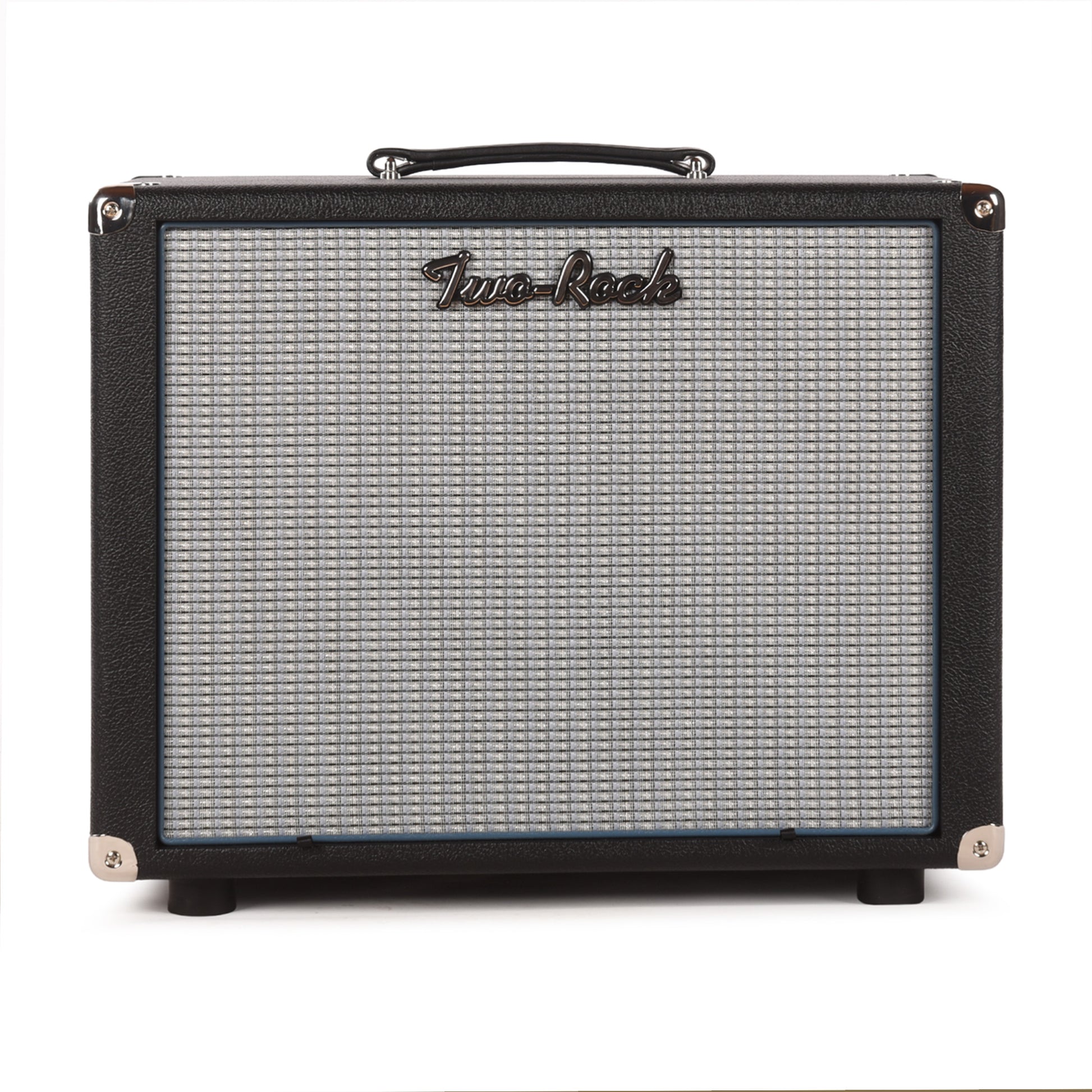 Two Rock 1x12 Small Ported Guitar Amp Cabinet Black Bronco w/ Blue Smoke Cloth Amplifiers
