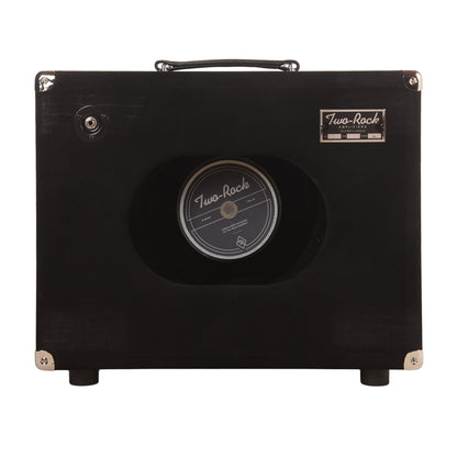 Two Rock 1x12 Small Ported Guitar Amp Cabinet Black Suede w/ Grey Pinstripe Cloth Amplifiers
