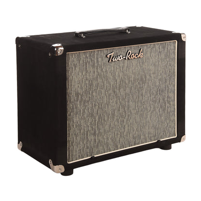 Two Rock 1x12 Small Ported Guitar Amp Cabinet Black Suede w/ Grey Pinstripe Cloth Amplifiers