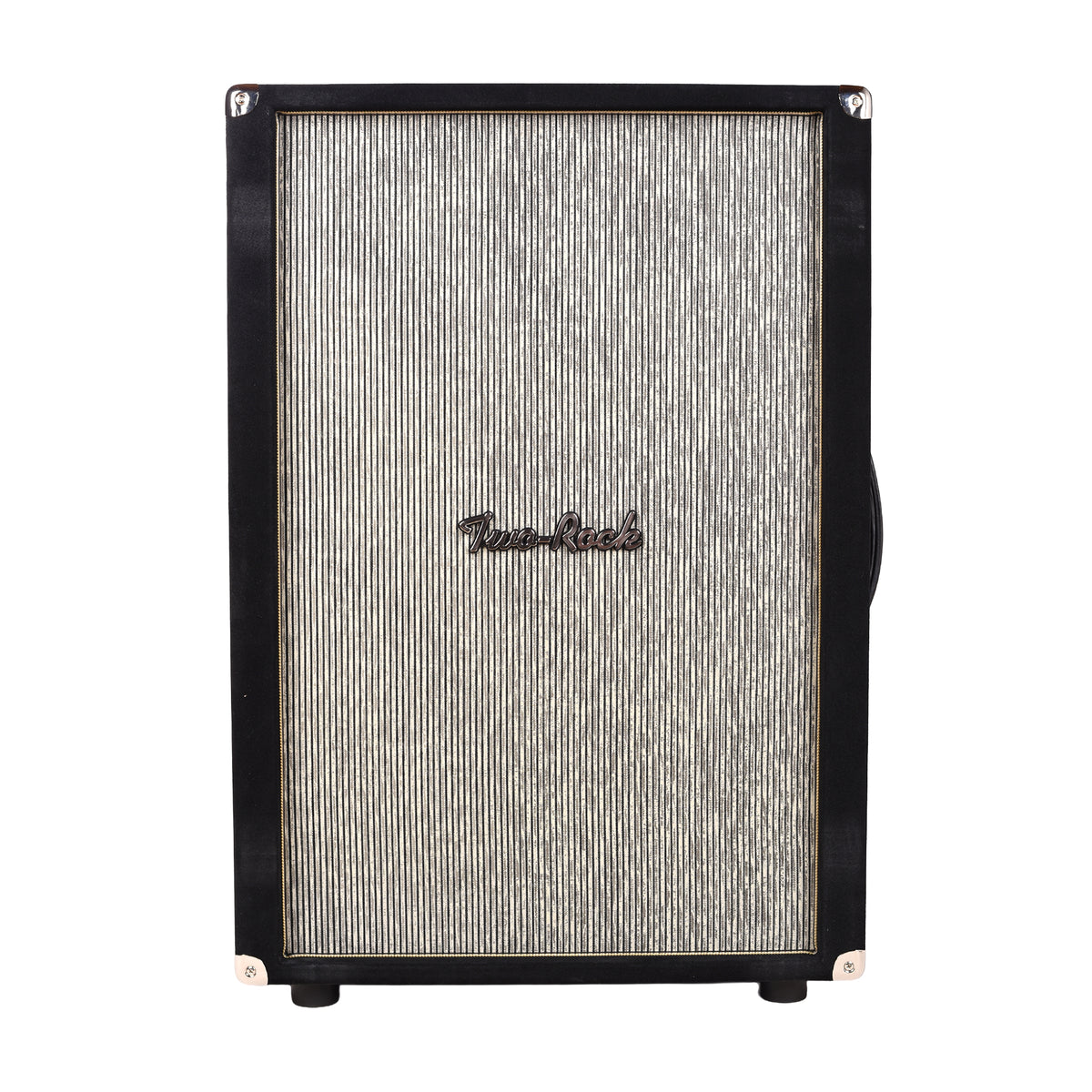 Two Rock 2x12 150w Vertical Cabinet Black Suede w/ Grey Pinstripe Cloth & Gold Piping (CME Vault Exclusive) Amplifiers