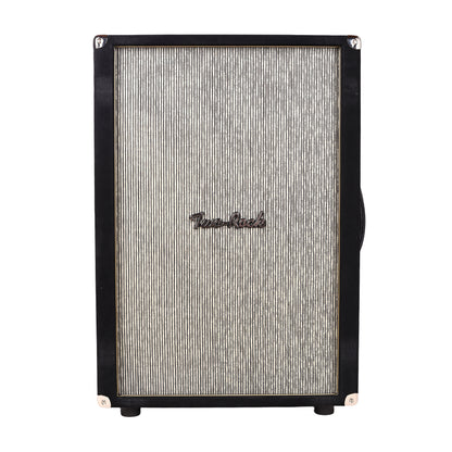 Two Rock 2x12 150w Vertical Cabinet Black Suede w/ Grey Pinstripe Cloth & Gold Piping (CME Vault Exclusive) Amplifiers