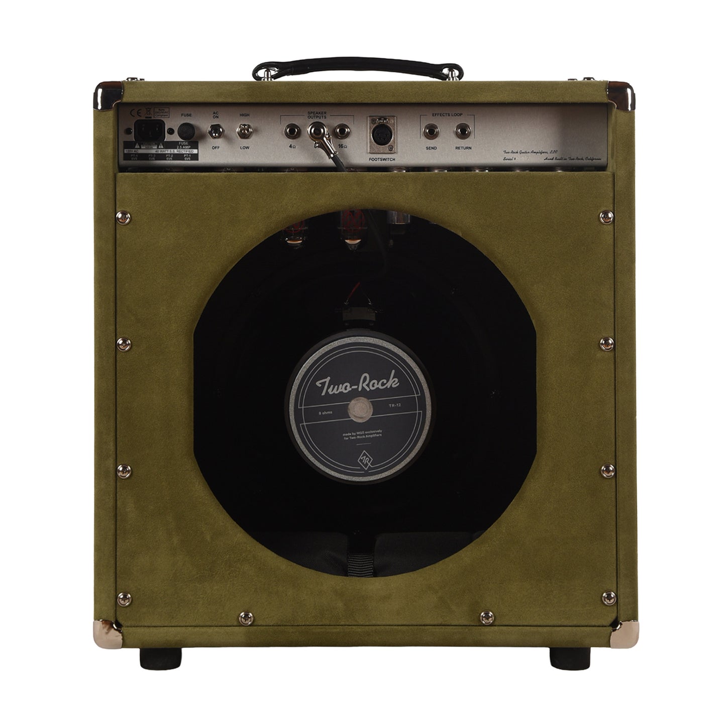 Two Rock Classic Reverb Signature 40/20W 1x12 Combo Moss Suede w/ Vintage Gold Cloth Amplifiers