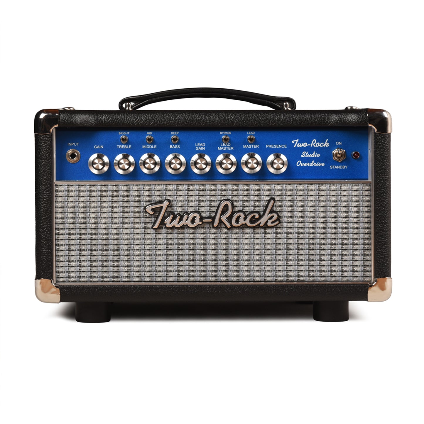 Two Rock Studio Overdrive 2-Channel Tube Amp Head Black Bronco w/ Blue Smoke Cloth Amplifiers