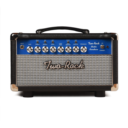 Two Rock Studio Overdrive 2-Channel Tube Amp Head Black Bronco w/ Blue Smoke Cloth Amplifiers