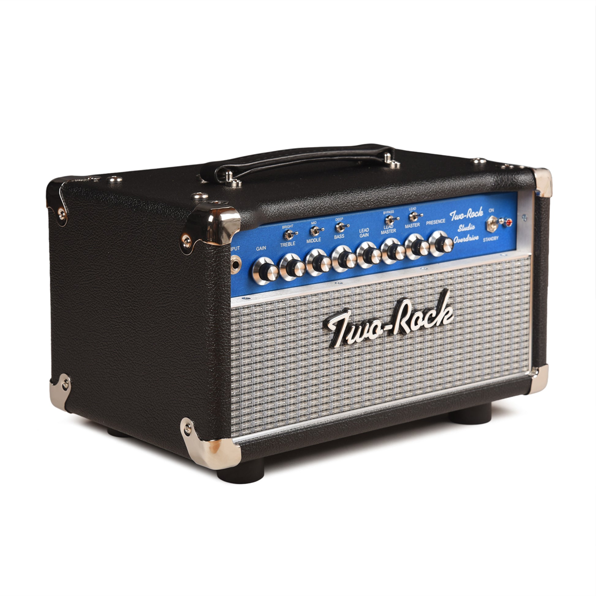 Two Rock Studio Overdrive 2-Channel Tube Amp Head Black Bronco w/ Blue Smoke Cloth Amplifiers