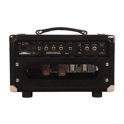 Two Rock Studio Overdrive 35w 2-Channel Tube Amp Head Black Suede w/ Grey Pinstripe Cloth Amplifiers