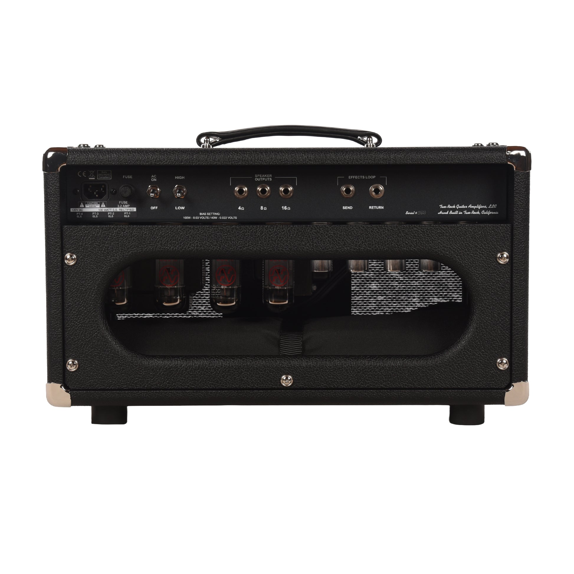 Two Rock Traditional Clean 100/50W Head w/Black Bronco Tolex & Sparkle Matrix Grill Cloth Amplifiers