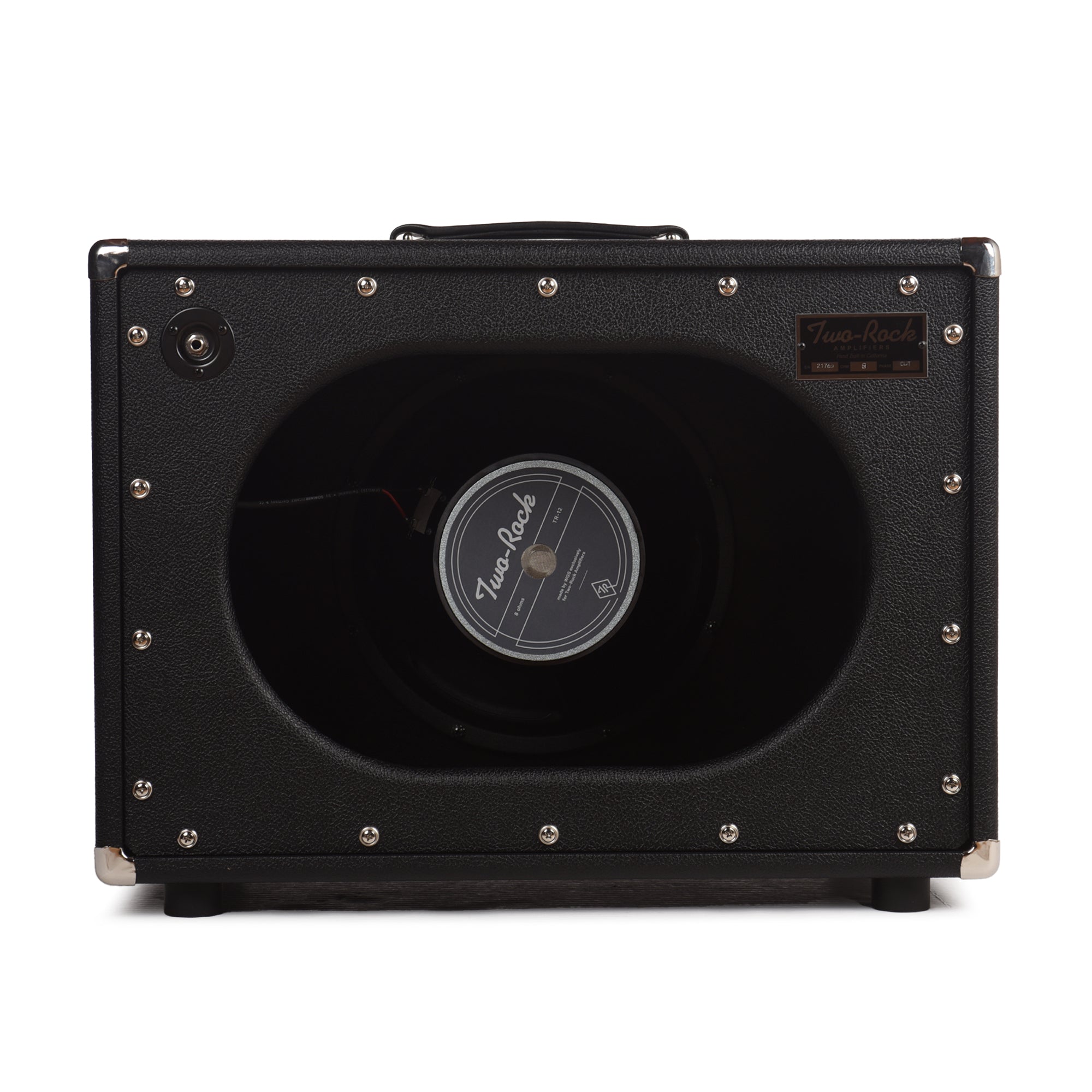 Two Rock 1x12 75w Cabinet Black w/Black Bronco Tolex, Cane Grill & Two Rrock 1265B Speaker Amps / Guitar Amps / Guitar Cabinets