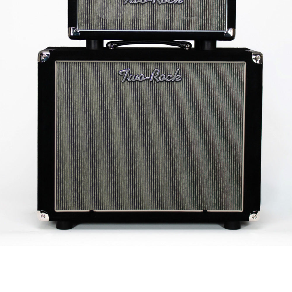 Two Rock 1x12 Small Ported Guitar Amp Cabinet Black Suede w/ Grey Pinstripe Cloth Amps / Guitar Amps / Guitar Cabinets