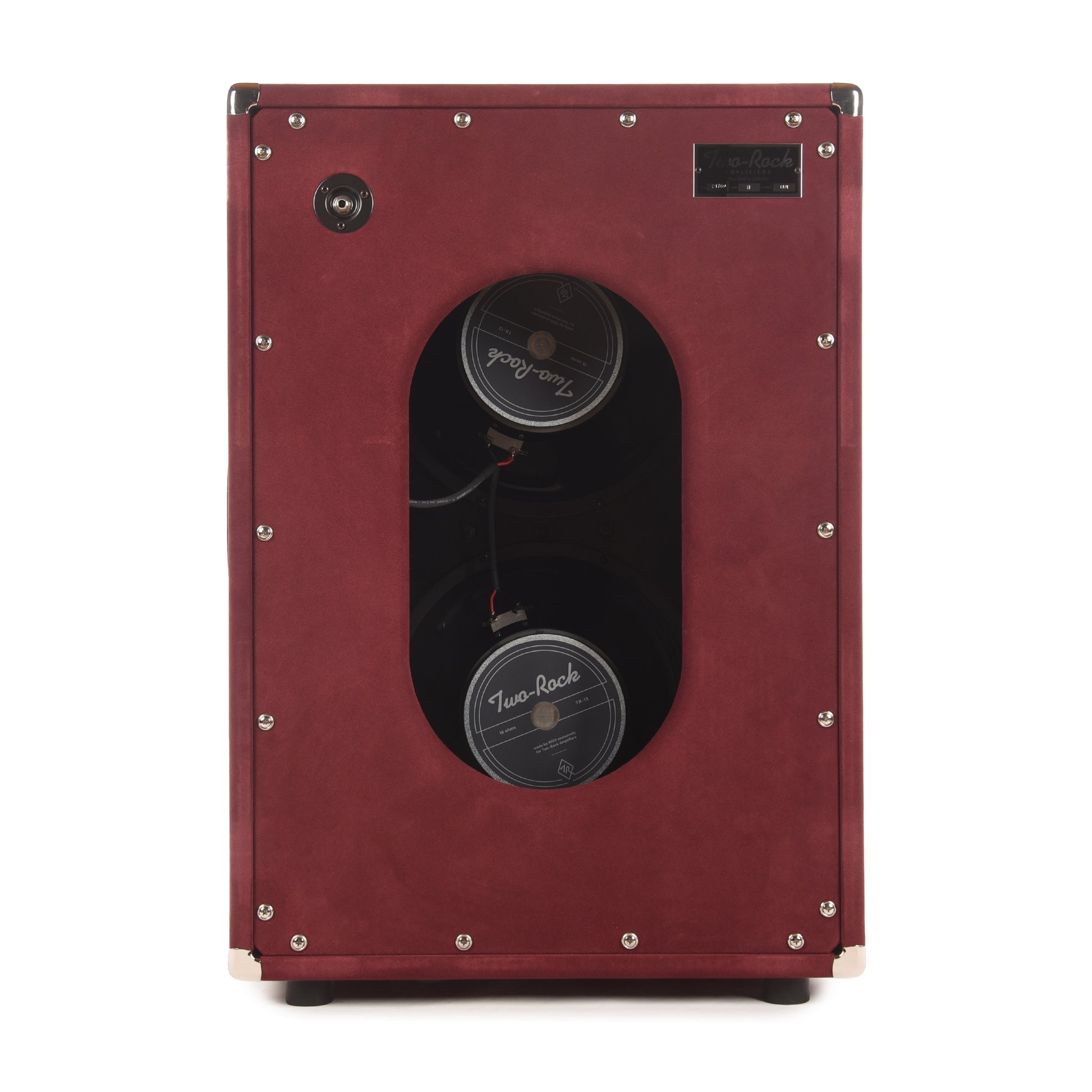 Two Rock 2x12 150w Vertical Cabinet w/Two-Rock 1265B Speaker Burgundy Suede w/ Sparkle Matrix Grill Amps / Guitar Amps / Guitar Cabinets