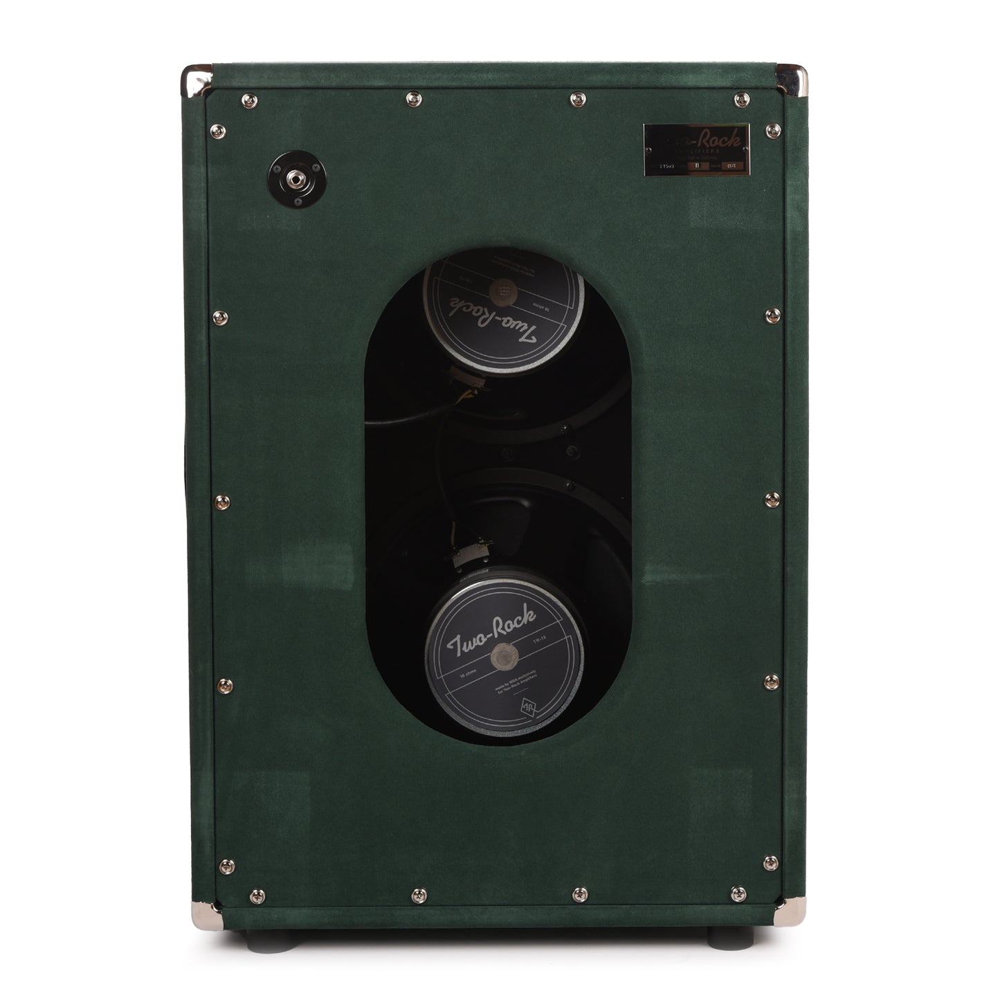 Two Rock 2x12 150w Vertical Cabinet w/Two-Rock 1265B Speaker Forest Green Suede w/ Cane Grill Amps / Guitar Amps / Guitar Cabinets