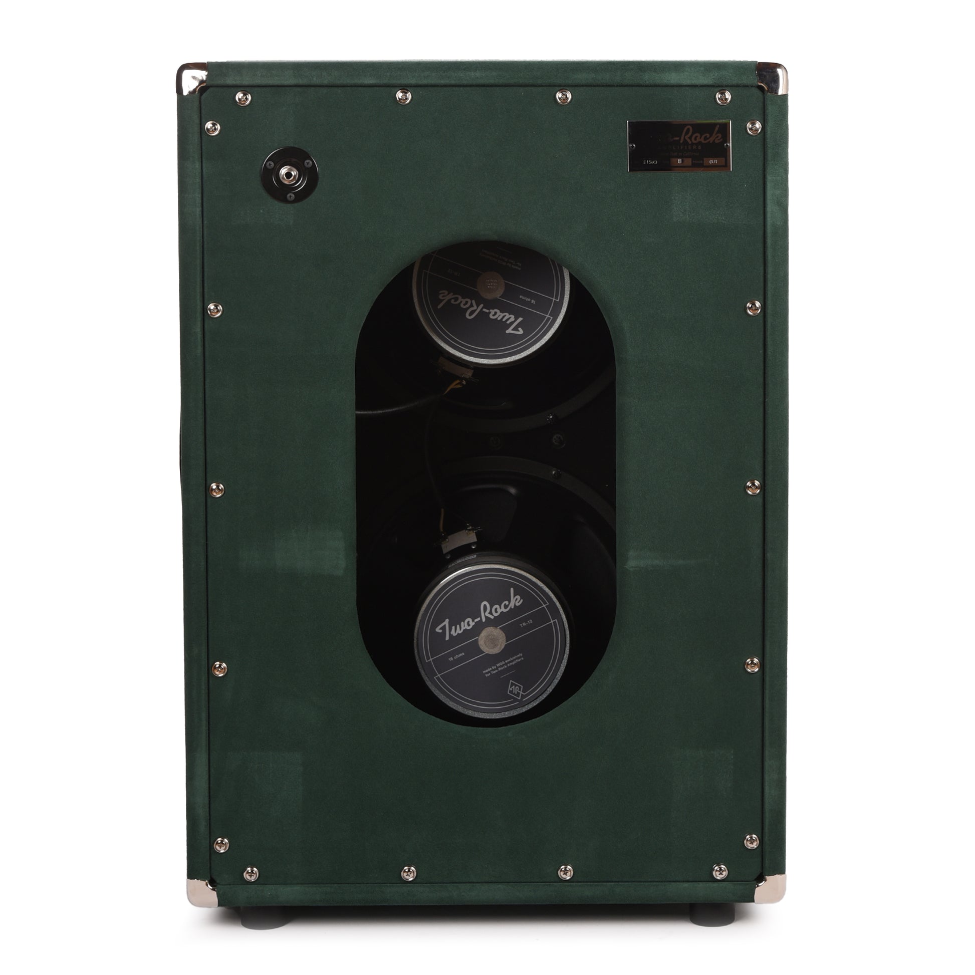 Two Rock 2x12 150w Vertical Cabinet w/Two-Rock 1265B Speaker Forest Green Suede w/ Cane Grill Amps / Guitar Amps / Guitar Cabinets