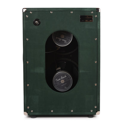 Two Rock 2x12 150w Vertical Cabinet w/Two-Rock 1265B Speaker Forest Green Suede w/ Cane Grill Amps / Guitar Amps / Guitar Cabinets