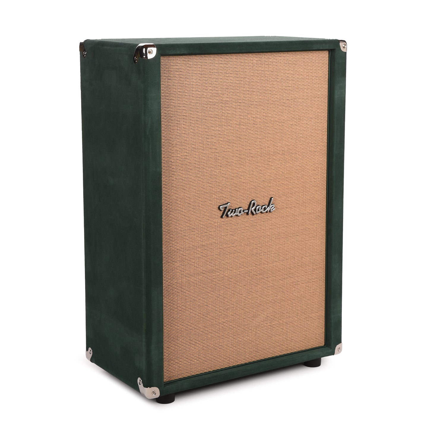 Two Rock 2x12 150w Vertical Cabinet w/Two-Rock 1265B Speaker Forest Green Suede w/ Cane Grill Amps / Guitar Amps / Guitar Cabinets