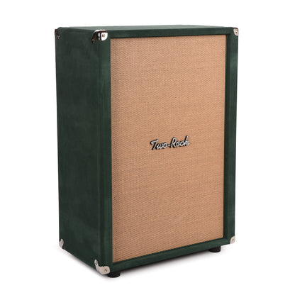 Two Rock 2x12 150w Vertical Cabinet w/Two-Rock 1265B Speaker Forest Green Suede w/ Cane Grill Amps / Guitar Amps / Guitar Cabinets