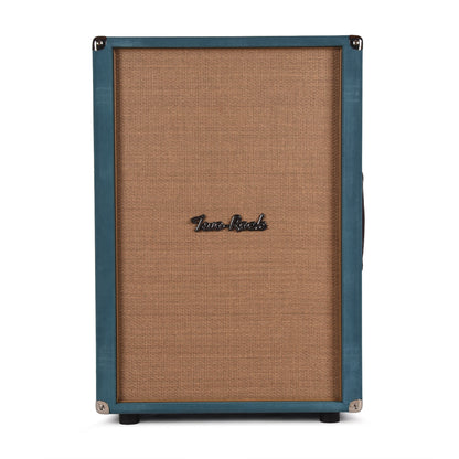Two Rock 2x12 150w Vertical Cabinet w/Two-Rock 1265B Speaker Medium Blue Suede w/ Cane Cloth Amps / Guitar Amps / Guitar Cabinets