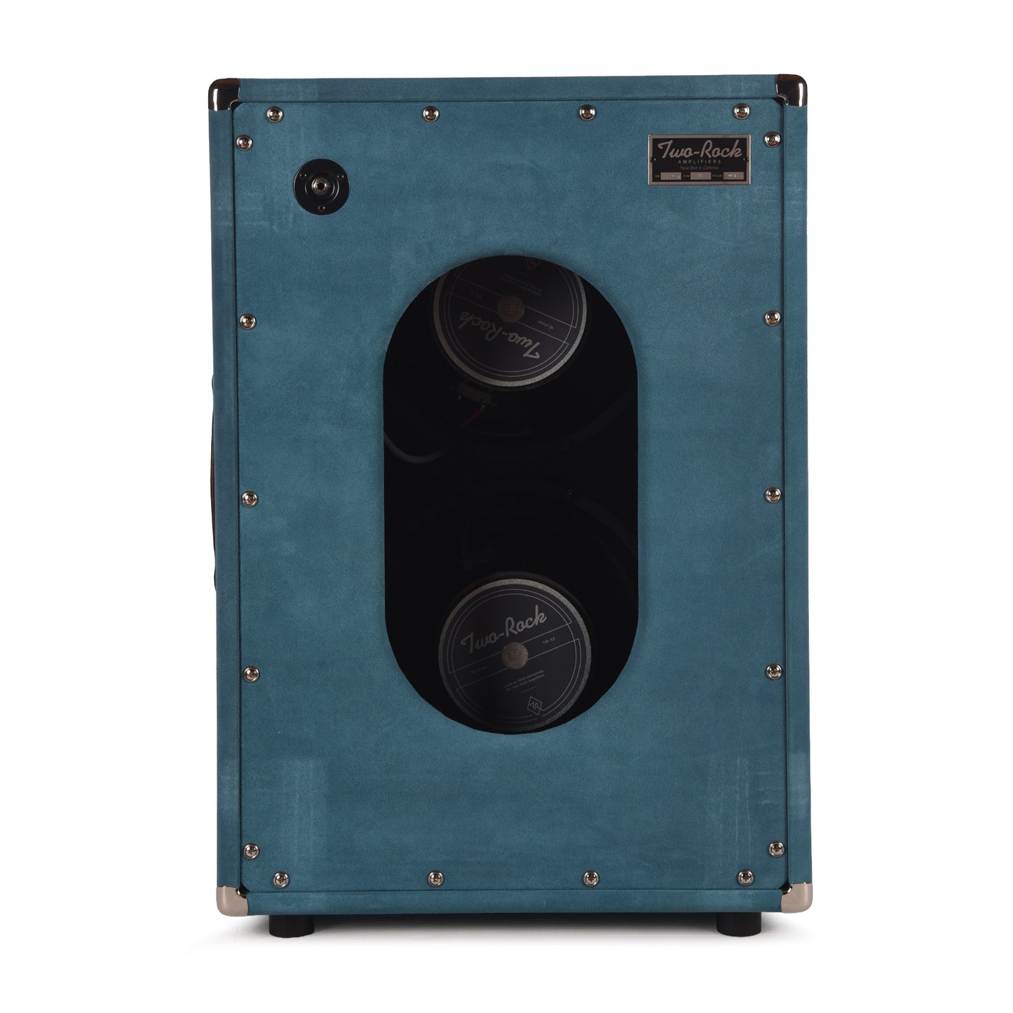 Two Rock 2x12 150w Vertical Cabinet w/Two-Rock 1265B Speaker Medium Blue Suede w/ Cane Cloth Amps / Guitar Amps / Guitar Cabinets