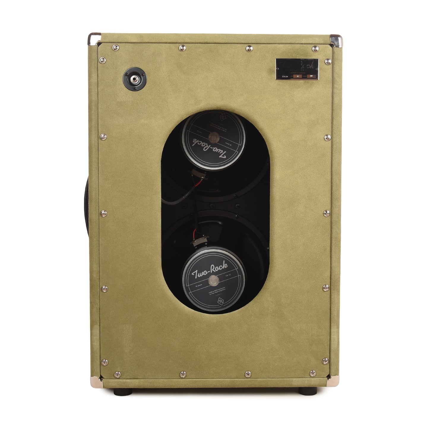 Two Rock 2x12 150w Vertical Cabinet w/Two-Rock 1265B Speaker Moss Suede w/ Beige Cloth Amps / Guitar Amps / Guitar Cabinets