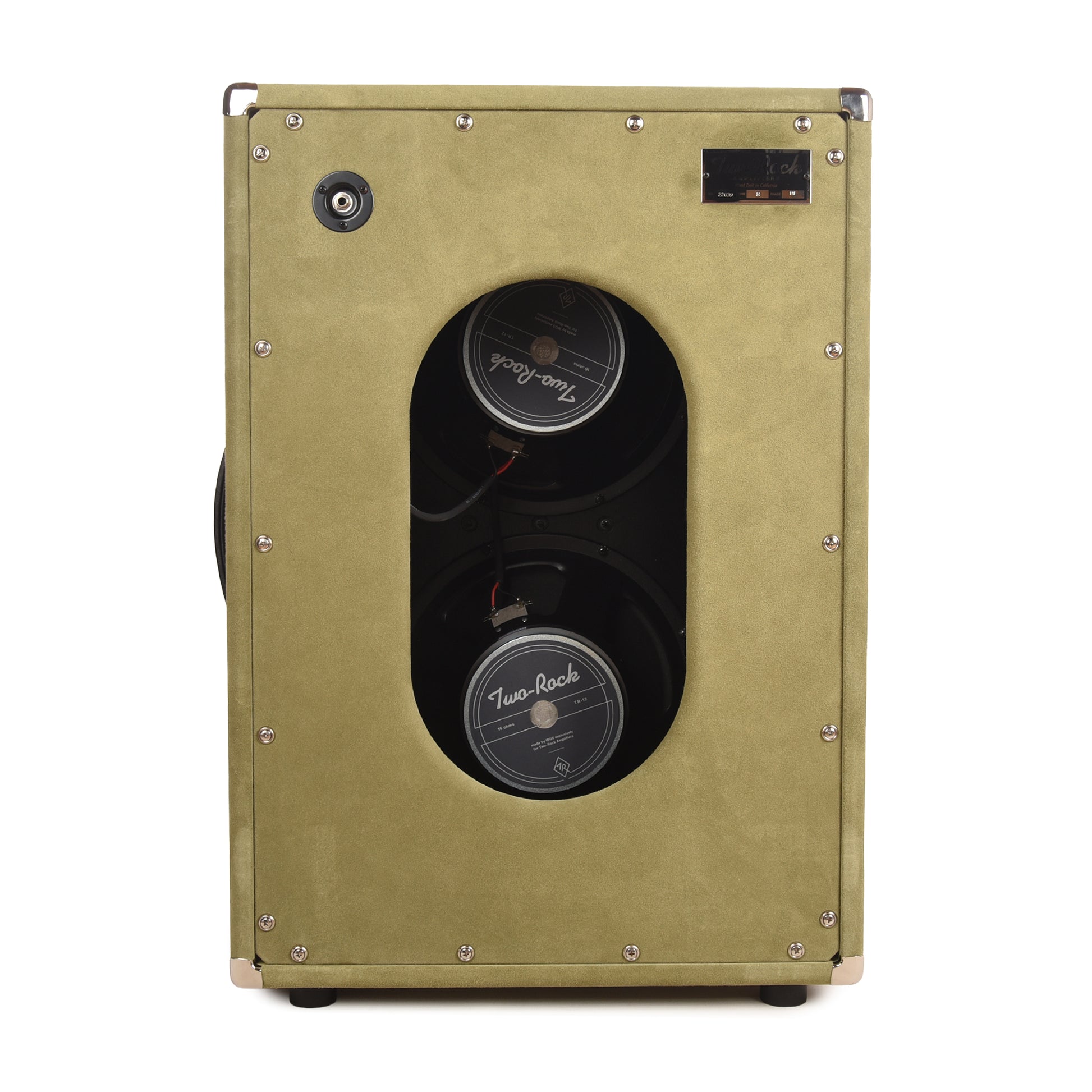 Two Rock 2x12 150w Vertical Cabinet w/Two-Rock 1265B Speaker Moss Suede w/ Beige Cloth Amps / Guitar Amps / Guitar Cabinets
