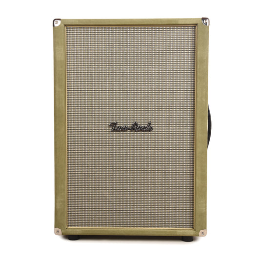 Two Rock 2x12 150w Vertical Cabinet w/Two-Rock 1265B Speaker Moss Suede w/ Beige Cloth Amps / Guitar Amps / Guitar Cabinets