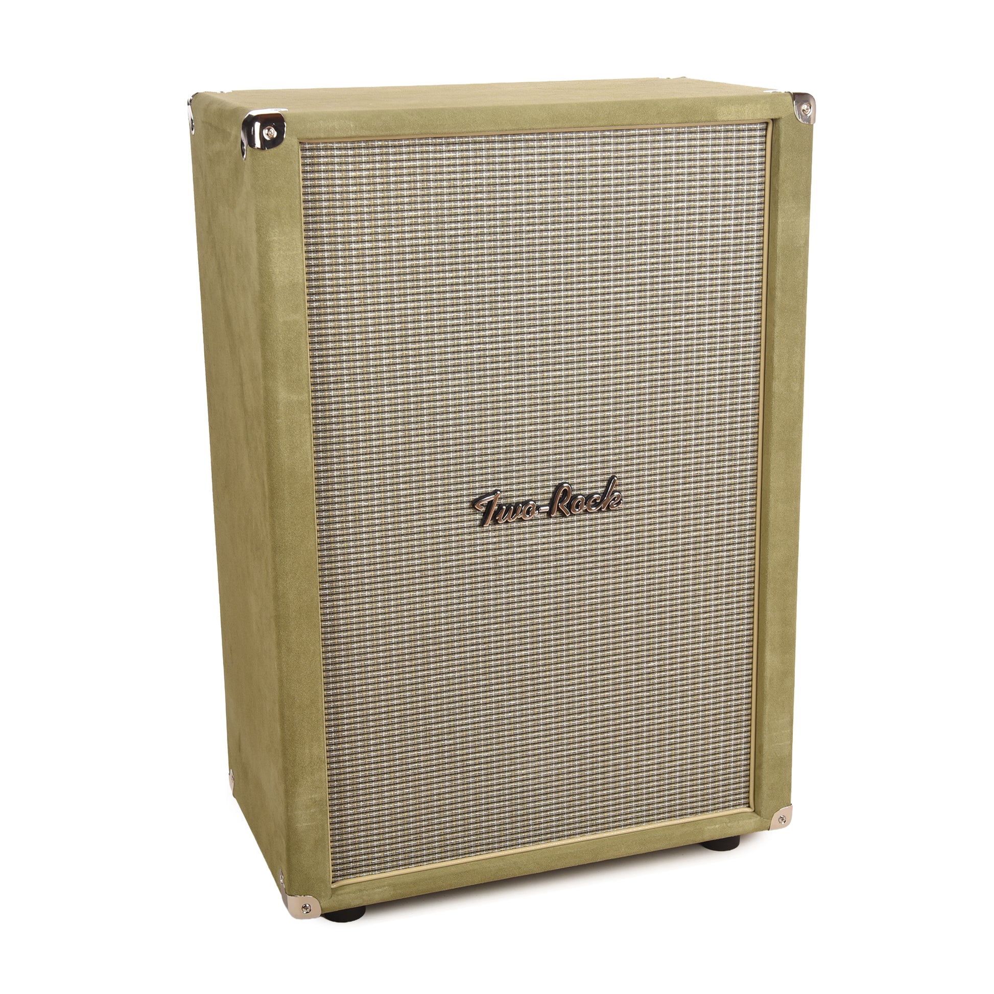 Two Rock 2x12 150w Vertical Cabinet w/Two-Rock 1265B Speaker Moss Suede w/ Beige Cloth Amps / Guitar Amps / Guitar Cabinets