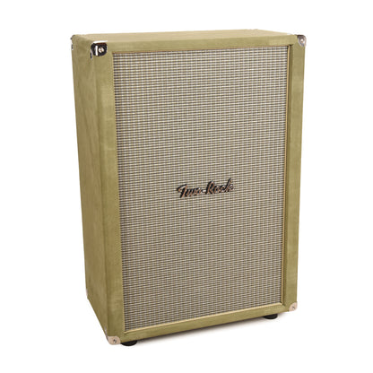 Two Rock 2x12 150w Vertical Cabinet w/Two-Rock 1265B Speaker Moss Suede w/ Beige Cloth Amps / Guitar Amps / Guitar Cabinets