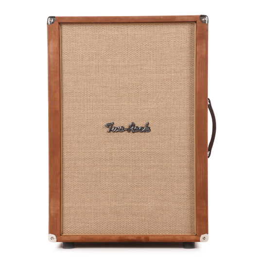 Two Rock 2x12 150w Vertical Cabinet w/Two-Rock 1265B Speaker Tobacco Suede w/ Cane Grill Amps / Guitar Amps / Guitar Cabinets